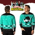 thumbnail image 5 of My Hero Academia Men's Plus Ultra Deku Izuku Midoriya Ugly Christmas Sweater Pullover, 5 of 7