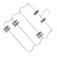 thumbnail image 5 of EeaseMX Perchas multifuncionales para ropa, pantalones, faldas, varias capas, brazo oscilante, de metal, plegables, organizadores para pantalones, bufandas, con clip para armario (plateado)., 5 of 7