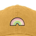 thumbnail image 2 of Dalix Robot Embroidered Glow in the Dark Retro Dad Hat Cotton Baseball Cap Adjustable Mens in Washed Gold, 2 of 5