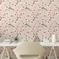 thumbnail image 3 of Ambesonne East Peel & Stick Wallpaper for Home, Flowering Cherry Blooms, 13"x36", Beige Rose, 3 of 6