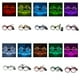 thumbnail image 3 of YJ008 Gafas LED 10 colores Opcional Light Up El Wire Neon Rave Gafas Twinkle Glowing, 3 of 7