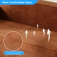 thumbnail image 6 of ZAFLY 78" Deep Seat Couch No Assembly Required, Corduroy Oversized Couches and Sofas for Living Room/Apartment - Orange, 6 of 9