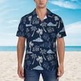 thumbnail image 4 of Goofa Hawaii Palms Hawaiian Shirt for Men, Unisex Summer Beach Casual Short Sleeve Button Down Shirts,Aloha Tropical Floral print shirt-Medium, 4 of 9