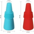 thumbnail image 6 of Wovilon Wine Stopper, Wine Stoppers for Wine Bottles, Reusable Silicone Wine Bottle Stopper, 5Pcs, 6 of 9