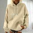 thumbnail image 2 of Yuyuzo Christmas Hoodies for Women Oversized Drawstring Hooded Sweatshirt Casual Long Sleeve Pullover, 2 of 4