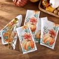 thumbnail image 3 of Elrene Home Fashions Pumpkin Harvest Vine Napkins, Set of 4, Multicolor, 17" x 17", 3 of 4
