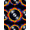 Multicolor, Pattern 10, variant on Design&I 8'x10' Washable Area Rug Snag-Free Record Vinyl Phonograph Player Featuring Musical Motifs Retro for Dining Room, Large Office, Lounge