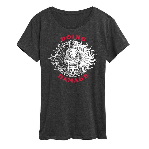 Disney Villains - Doing Damage Cruella - Women's Short Sleeve Graphic T-Shirt