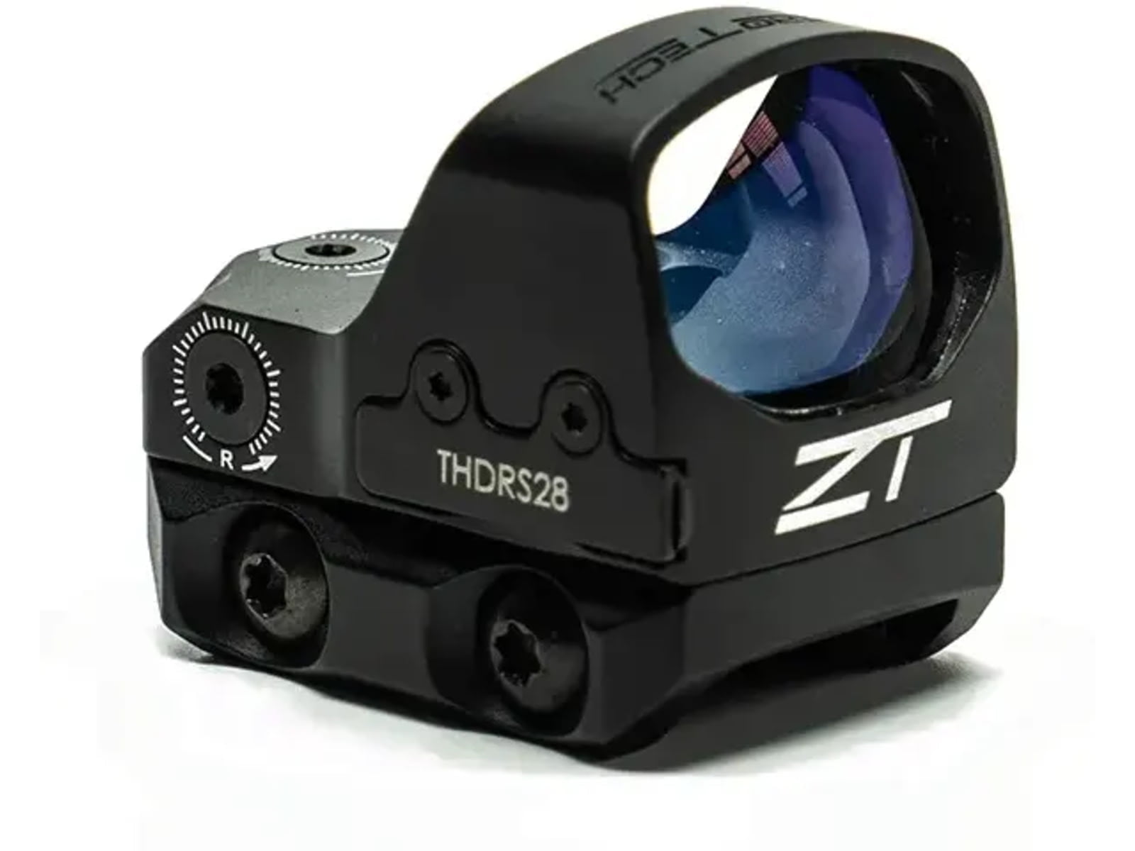 ZeroTech Optics Thrive HD RMR FootPrint Reflex Red Dot Sight w/ Low Mount, 1x28mm, 3 MOA Green Dot, Black