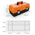 thumbnail image 2 of Estuche de almacenamiento de mientas, caja de mientas multifunción con mango plegable portátil, organizador, caja de almacenamiento de Sunnimix Estuche de almacenamiento, 2 of 8