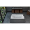 thumbnail image 2 of Malibu Home Oceanside Rectangle Whirlpool Bathtub 72"x 42"x 26" in Biscuit, 2 of 5