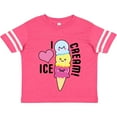 thumbnail image 3 of Inktastic I Love Ice Cream with Cute Ice Cream Cone Boys or Girls Toddler T-Shirt, 3 of 5