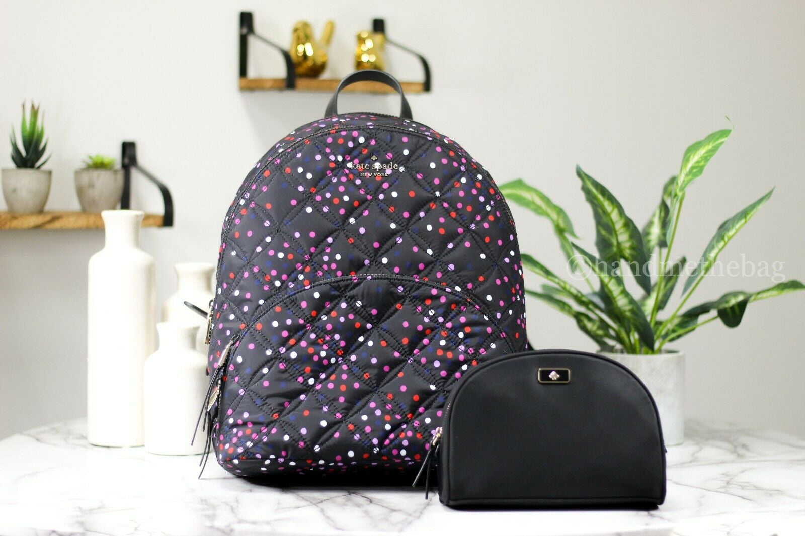 large quilted backpack