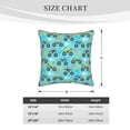 thumbnail image 4 of KLL Cartoon Monster Truck Decorative Throw Pillow Covers Velvet Soft for Couch Sofa Bedroom Living Room Outdoor - 18"x18", 4 of 8