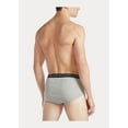 thumbnail image 4 of POLO RALPH LAUREN Mens Classic Fit Cotton 4-pack Briefs, Andover Heather/Polo Black, Madison Heather/Polo Black, Polo Black/Red, Small US, 4 of 4