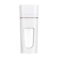 thumbnail image 1 of Mini licuadora portátil, licuadora eléctrica de frutas de 350ml, exprimidor personal recargable, batido USB con 4 cuchillas, botella de jugo de taza deportiva (blanca). Feliz Sencillez, 1 of 5
