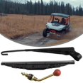 thumbnail image 1 of Dsseng Utv Windshield Windscreen Wiper Parts For Polaris Rzr 800 900 1000 Xp For Can Am Manual Hand Operated Windshield Wiper, 1 of 8