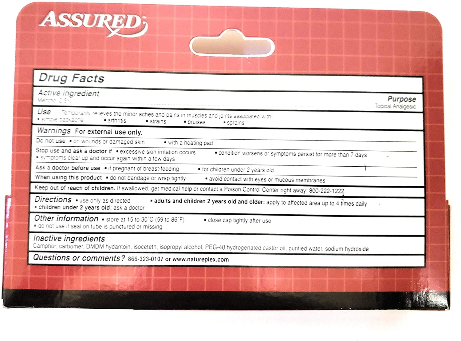 Muscle RUB - Extra Strength Pain Relieving Gel - 1.5 oz Tube - 2 Pack (Total 4.5oz) - Perfect for Muscle Pain & More