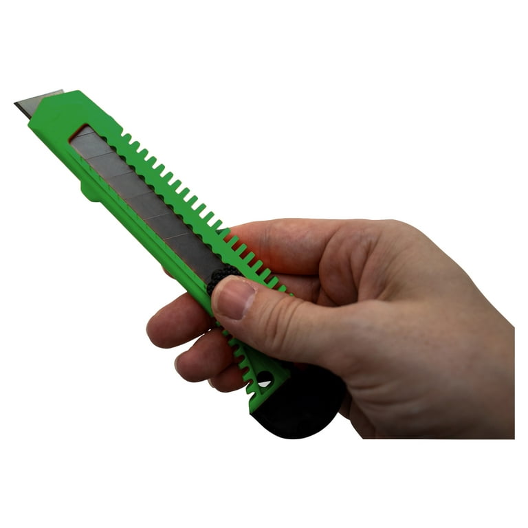 50 Fifty Bulk Green Utility Knives Box Cutters Snap Off Blades