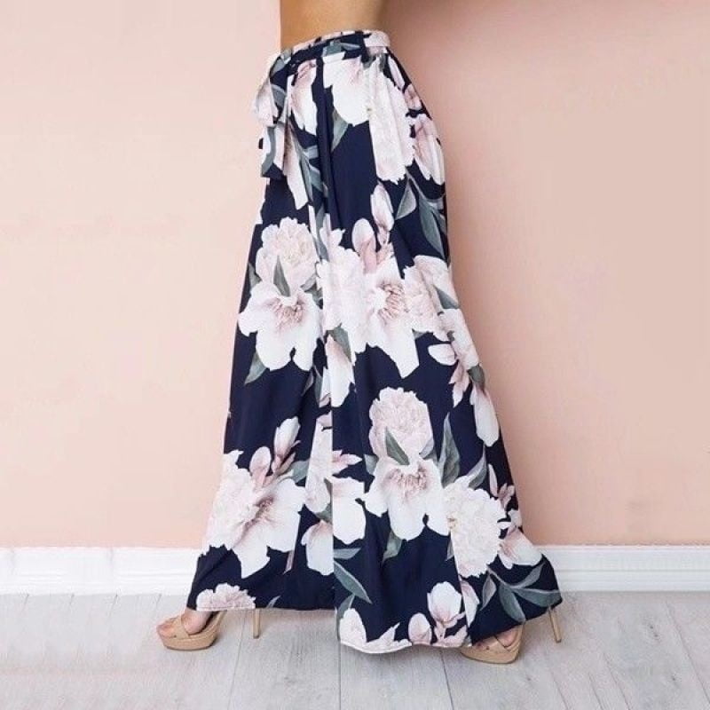 high waisted floral pants