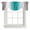 Green, variant on Gray Teal Green Tie Up Valance Curtains for Windows, Kitchen Curtains Window Shades, Modern Gradient Geometric Light Filtering Roman Curtain Valances for Bedroom/Bathroom/Cafe 42"x12"
