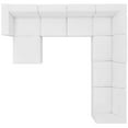 thumbnail image 3 of Sectional Sofa Set, Faux Vegan Leather, White, Modern Contemporary Urban Design, Living Lounge Room Hotel Lobby Hospitality, 3 of 10