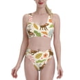 thumbnail image 2 of Picia Monkeys in the Jungle Women's High Waisted Bikini Scoop Neck Swimsuit Two Pieces Bathing Suit-Small, 2 of 8