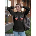 thumbnail image 2 of 4Th Of July Fireworks Graphic Sweatshirt Women -Image by Shutterstock, Female Medium, 2 of 4
