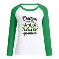 thumbnail image 4 of CEHVOM T-shirt à Manches Raglan Décontracté Col Rond d'Hiver pour Femmes Top Ample Décontracté en Solde, 4 of 4