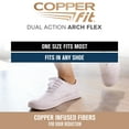 thumbnail image 4 of Copper Fit Dual Action Arch with Lumacore Blu-Infrared Fabric, Built-In Orthotic Support, Adjustable Compression, Breathable, Unisex, One Size Fits Most, 4 of 8