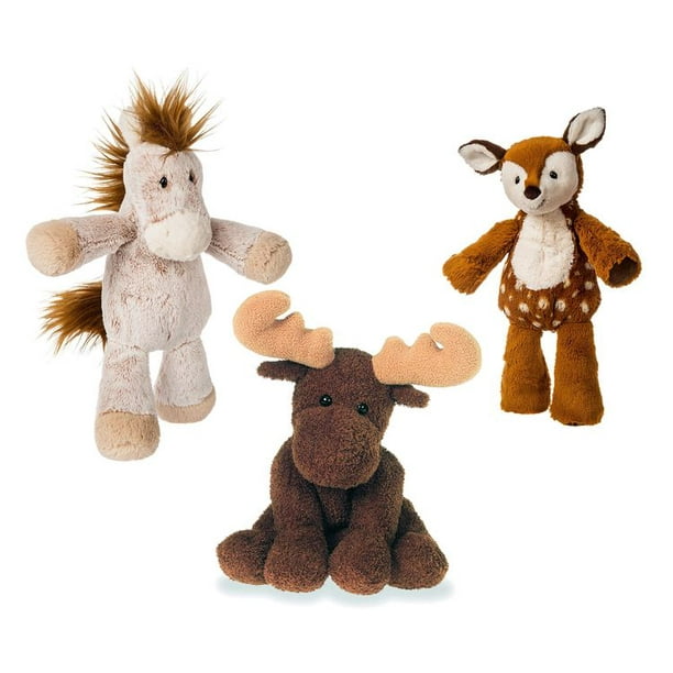 Mozlly Value Pack Mary Meyer Marshmallow Junior Happy Horse Plush AND