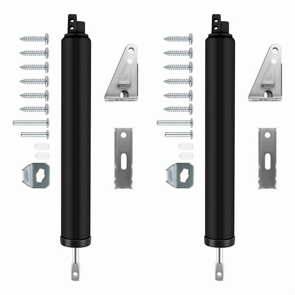 2PCS Screen and Storm Door Closer Kit,Pneumatic Screen and Storm Door Closer,Screen and Storm Door Push Button  Set