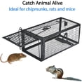 thumbnail image 3 of Gingbau Live Chipmunk Rat Trap Humane Vole Mouse Cage Trap, 3 of 14