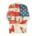 thumbnail image 4 of Guluxicc Women 4th of July Kimono Cardigan Open Front Lightweight Boho Beach Cover Up Casual Loose Summer Vacation Cardigans, 4 of 5