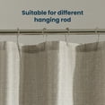 thumbnail image 2 of Sleep Zone Beige Shower Curtain Waterproof Curtains for Bathroom Decor Bathtub Geometric Printed Fabric Shower Curtain 72" × 72", 2 of 7