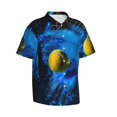 thumbnail image 2 of Daiia Sports Tennis Ball Hawaiian Shirt for Men Gentle Cotton Regular Short Sleeve Casual-XX-Large, 2 of 9