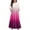 #A02-Hot Pink, variant on Abcomgle Girls Beach Dress Casual A-Line 3/4 Sleeve Maxi Dress Gradient Crew Neck Sundresses Tiered Dresses with Pockets,13-14 Years Beige