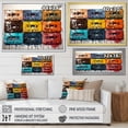 thumbnail image 4 of Designart "Pop Art Cassette Collection IV" Music Floater Framed Wall Decor, 4 of 7