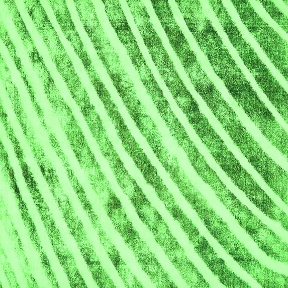 Ahgly Company Indoor Square Abstract Green Modern Area Rugs, 3' Square