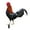 F, variant on opvise Rooster Decor Realistic Life-like Ornamental Double-sided Printing Acrylic Garden Statue Chicken for Yard M