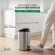 thumbnail image 3 of Bote de Basura de Acero Inoxidable con Pedal y Cesto Plástico Removible Kingshouse, Capacidad 12L, 3 of 7