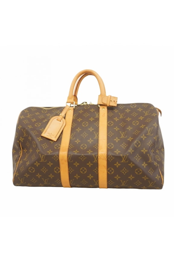 Pre-Owned Louis Vuitton Monogram Keepall 45 Boston Bag M41428 Brown Men's and Women's (Good)