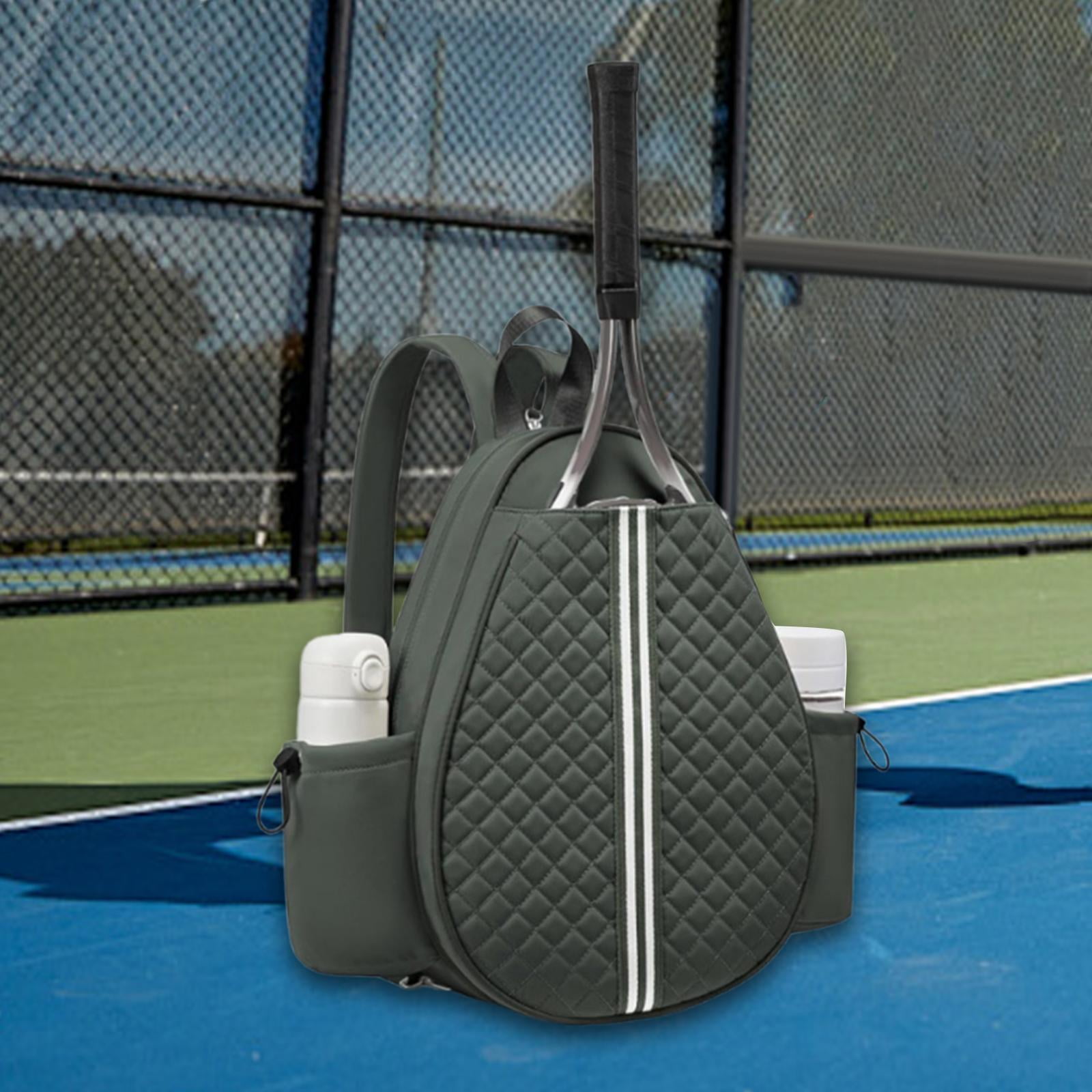 DimyFew Outdoor Tennis Pickleball Bag Lightweight Badminton Racket Bag with Side Pockets Green