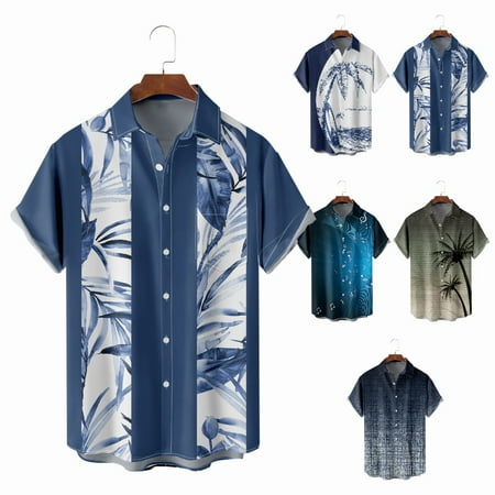 

Men s Collared Shirts Front-Pocket Slim-Fit Costume Plus Size Men