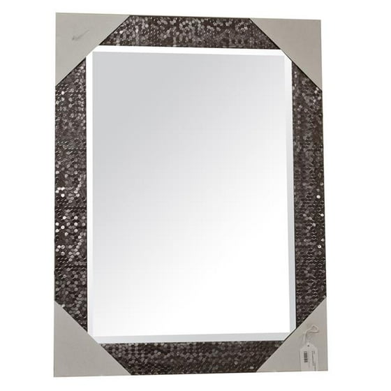 Blue Harbor 33651 Mosaic Mirror Silver Bronze 33 25 X In