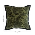 thumbnail image 2 of Halloween Throw Pillow Covers Green Black Leopard Stripe Decorative Cushion Covers Soft Sofa Couch Bed Farmhouses Home Decor 18x18 Inch, 2 of 6