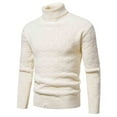thumbnail image 2 of ZKCCNUK Men's Fashion Autumn And Winter Sweater Pullover Bottom Knit Color Blocking Men's Sweater on Clearance, 2 of 8