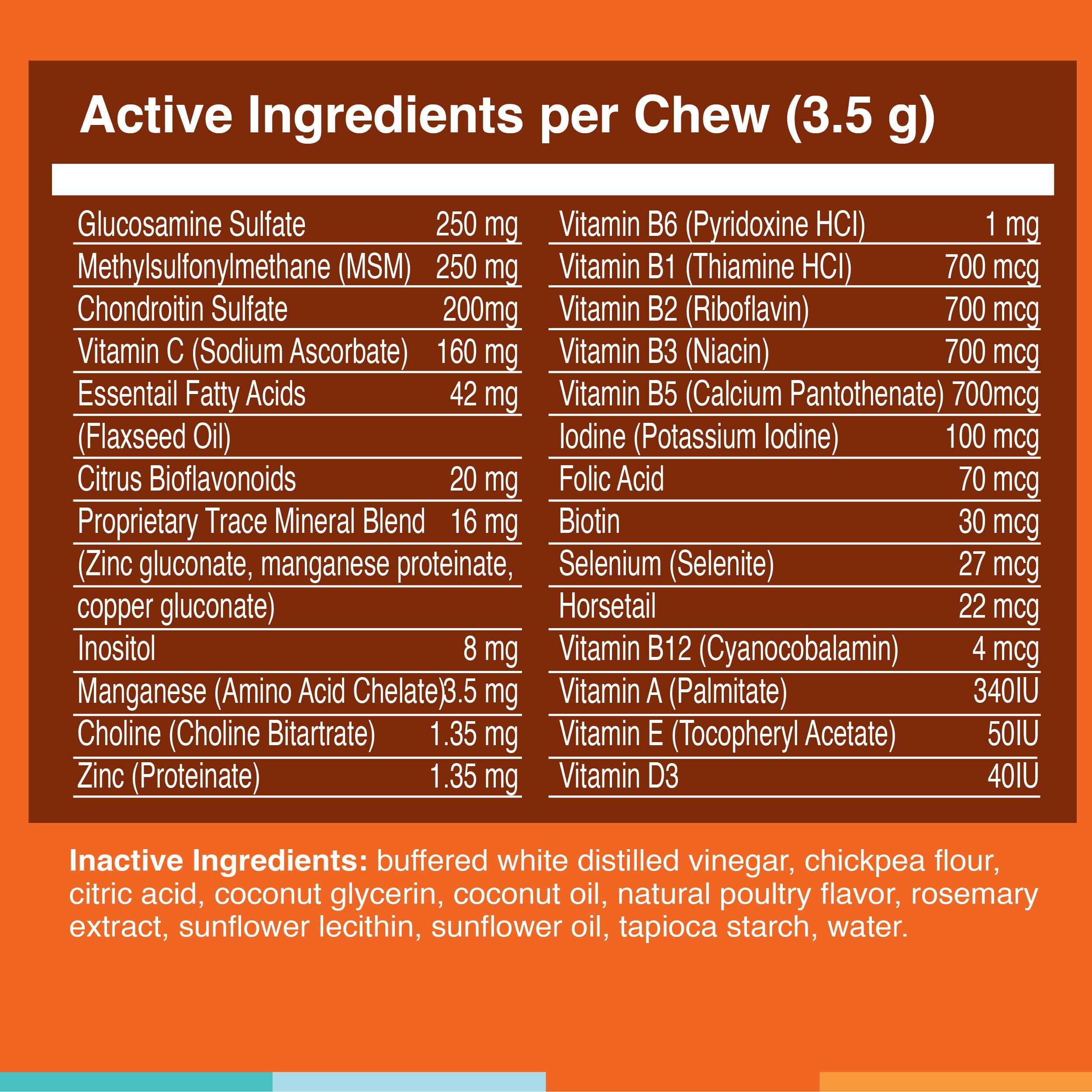 Vitamin Treats with Glucosamine for Dogs : Spectrin Soft Chews (90 CT) :  Hip & Joint Support + Antioxidants