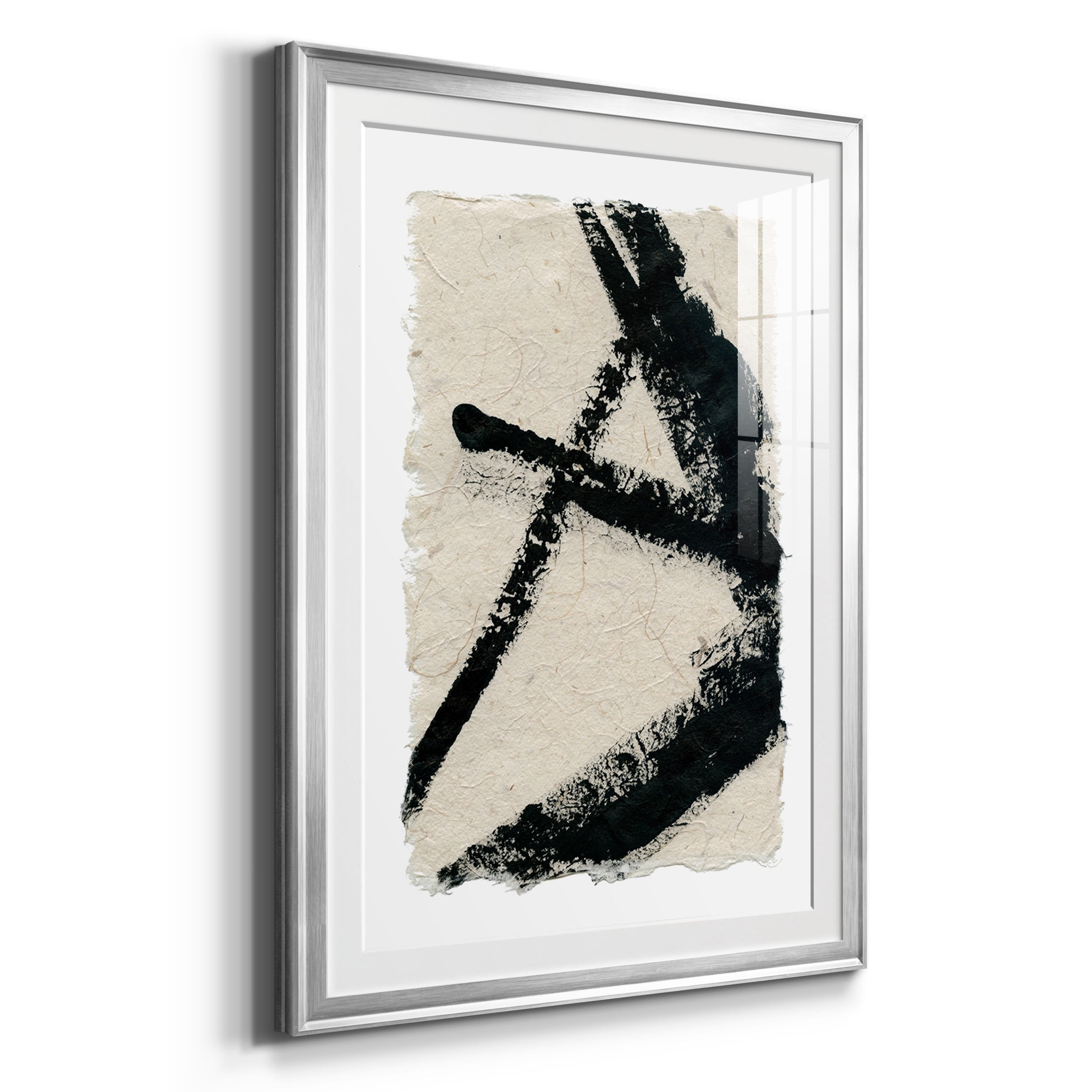 Lines Crossed I Premium Framed Prints Set of 3 - Ready to Hang - 30.5 x 42.5 Each - Silver Frame