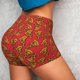 thumbnail image 4 of Fotbe Pizza Cartoon Shorts Sin Costuras – Shorts Deportivos de Cintura Alta para Mujer, Elásticos para Gimnasio, Yoga, Running o Ciclismo-Large, 4 of 8